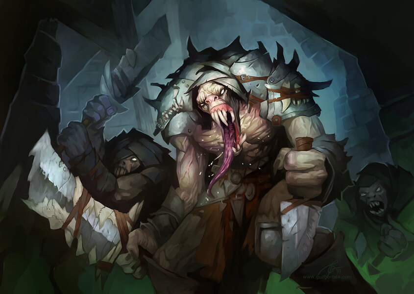 Molerat for Berserk CCG. © 2011 Fantasy World, Inc