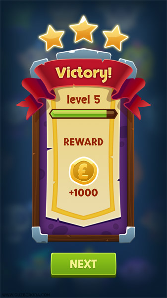 UI design for a mobile game