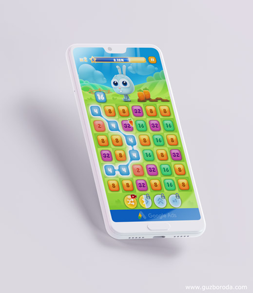 UI design for a casual mobile game