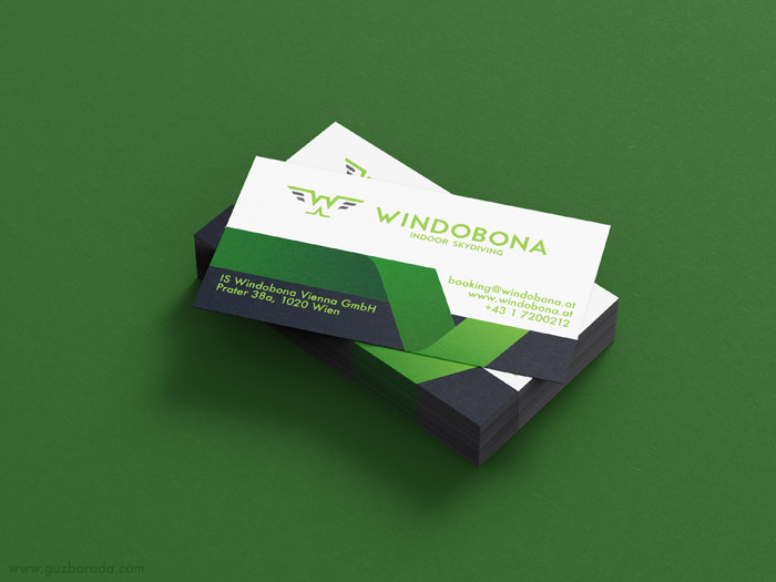 Windobona business cards design