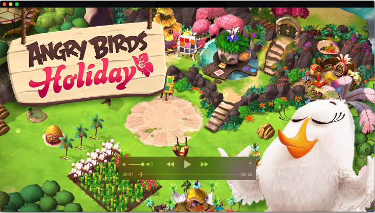 Concept art for mobile game Angry Birds Holiday