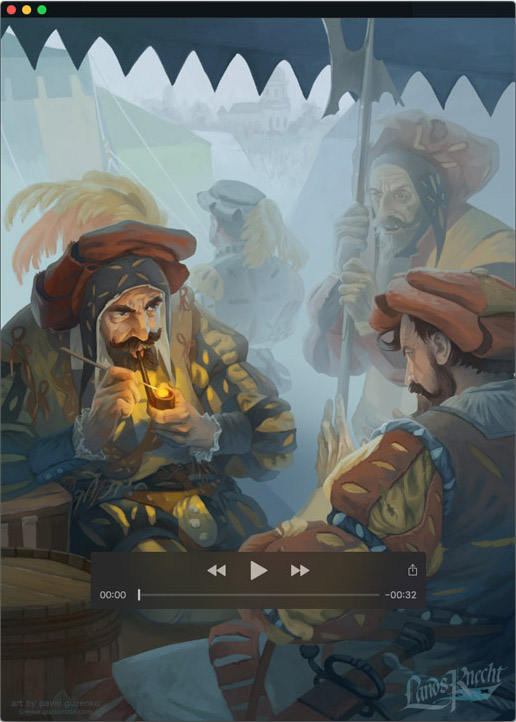 Test animation of the illustration by Pavel Guzenko