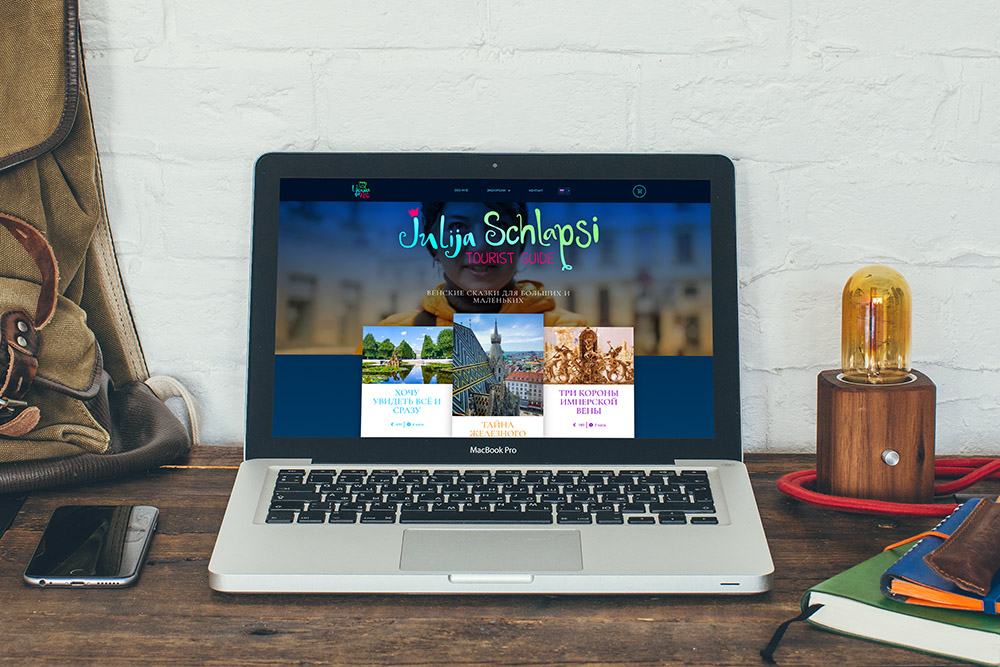 Website design for Schlapsi guide in Vienna